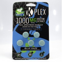 K Plex Premium Kratom Extract Tables (200mg)(Blue Razz Flavor)(5 Count)(1)(Samples)